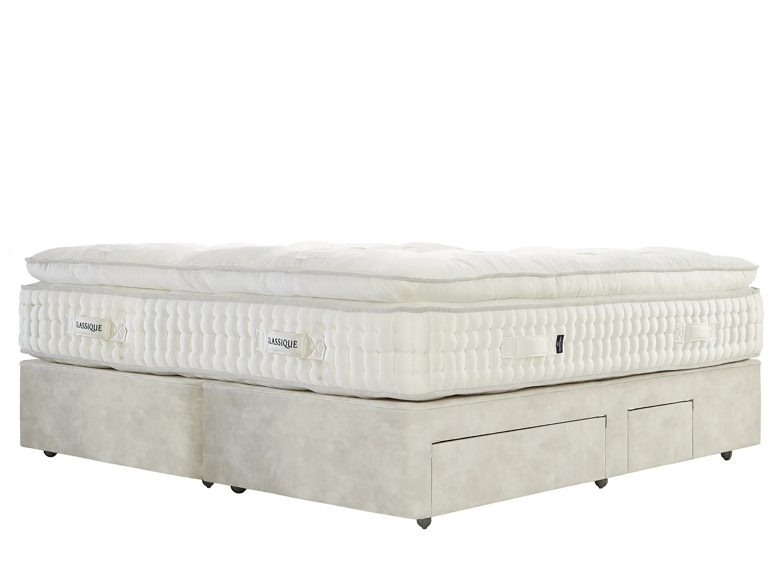 Super King Size 2+2 Drawer Zip & Link Divan Set