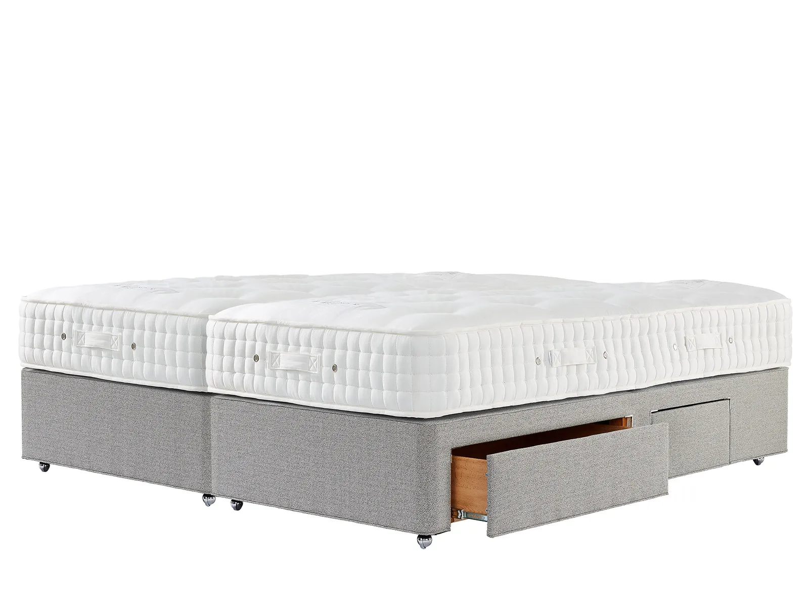 Super King Size Zip & Link 2+2 Drawer Divan Set