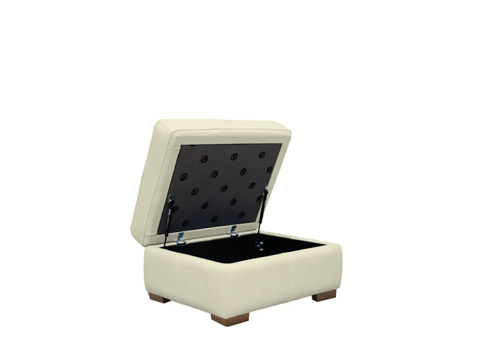 Storage Footstool With Show Wood