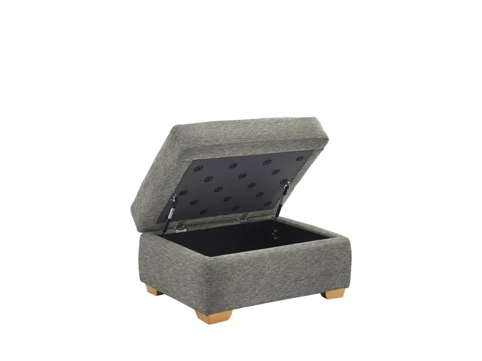 Storage Footstool With Show Wood
