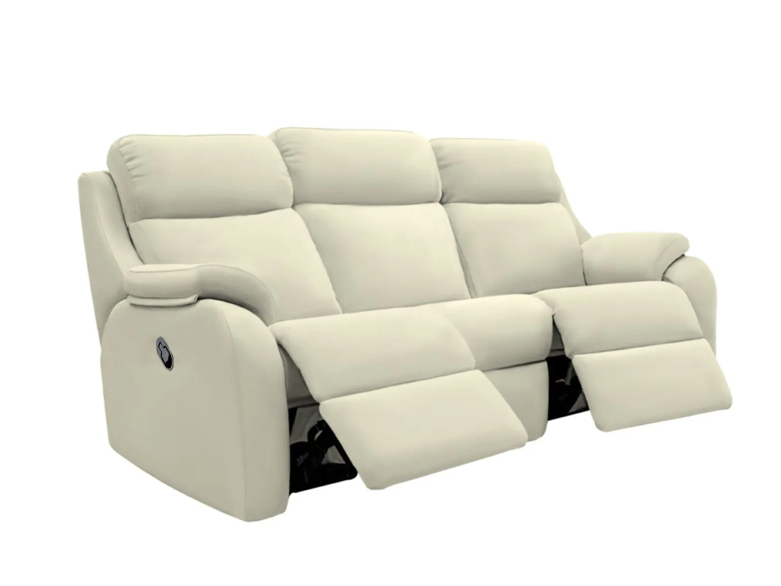 3 Seater Manual Recliner Curved Sofa