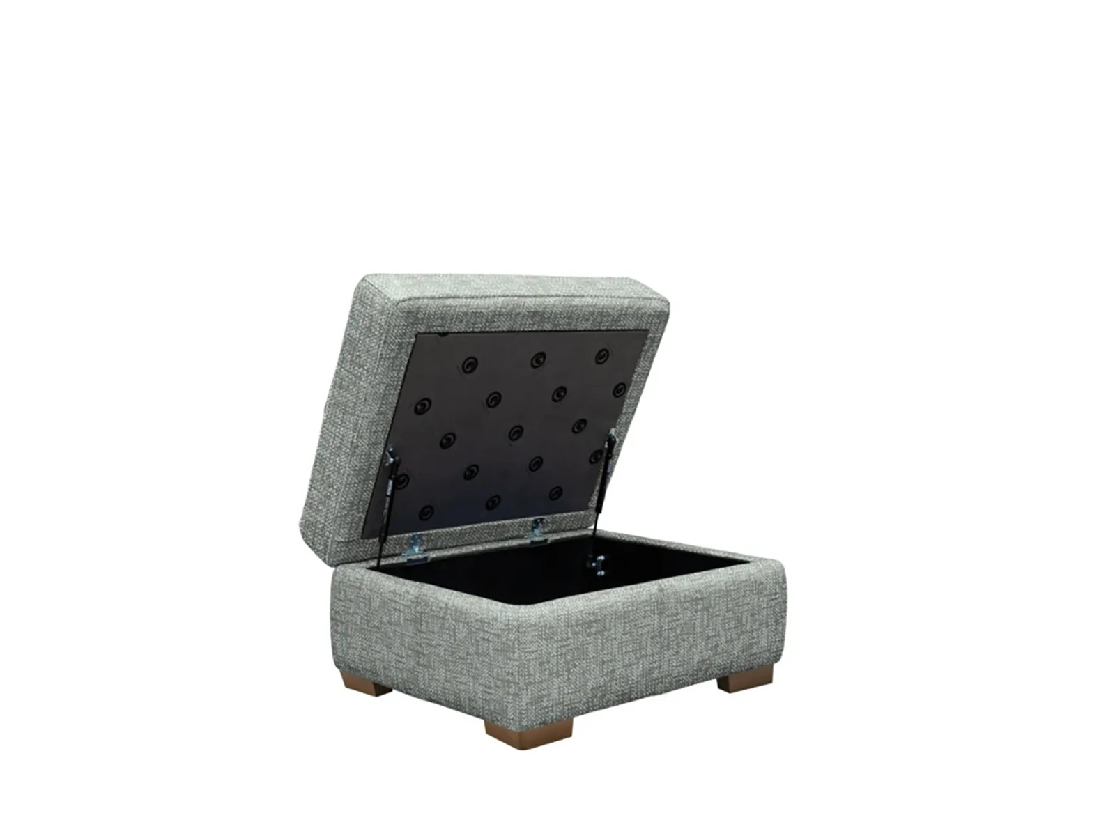 Storage Footstool With Show Wood