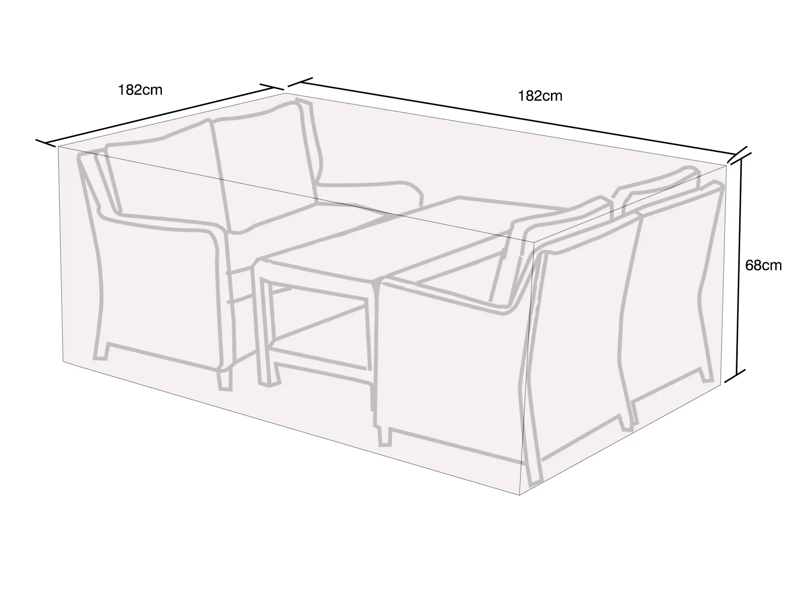Outdoor Cover For Heritage Sofa & Chair Set