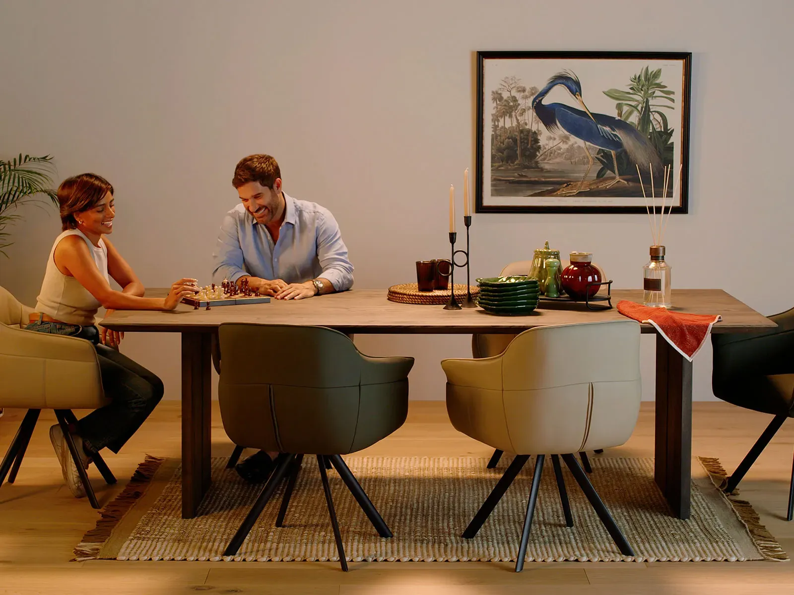240cm Oiled Oak Dining Table