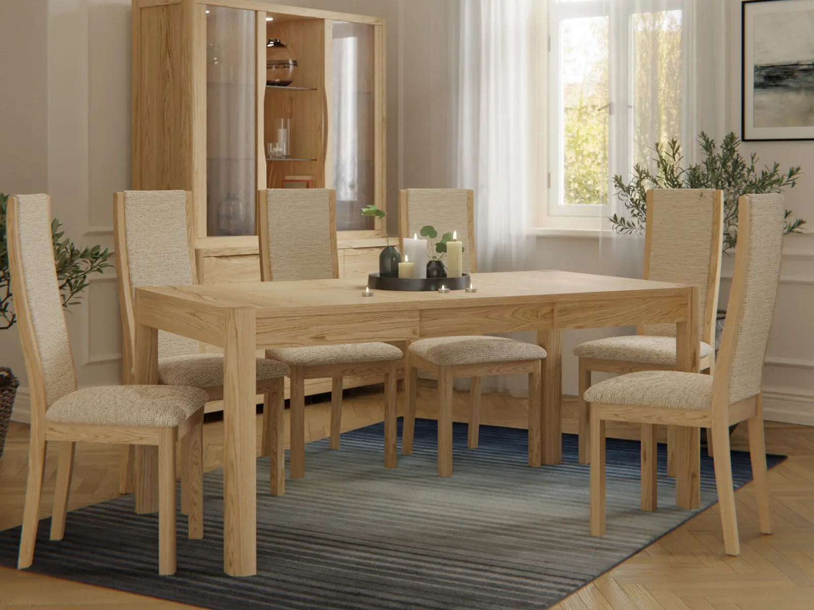 Extending Dining Table Seats 4-8