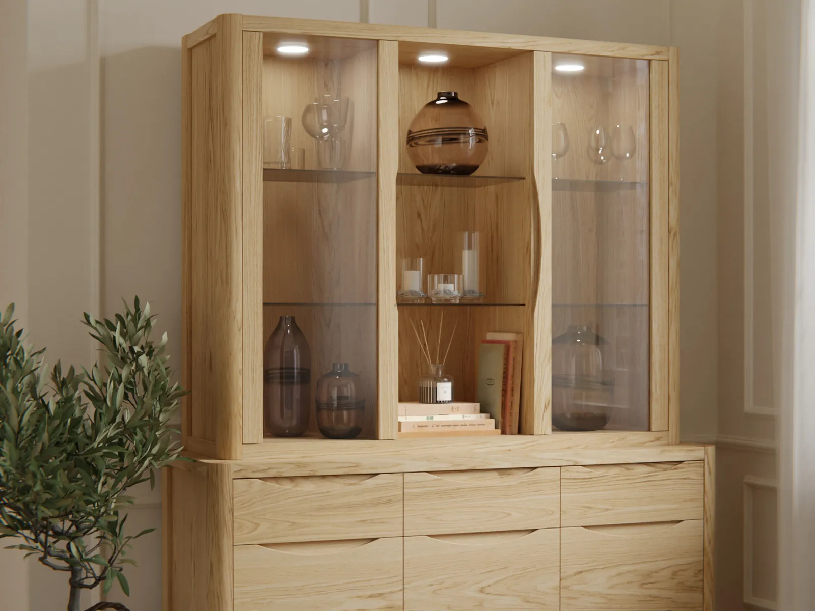 Display Top For 3 Door Sideboard
