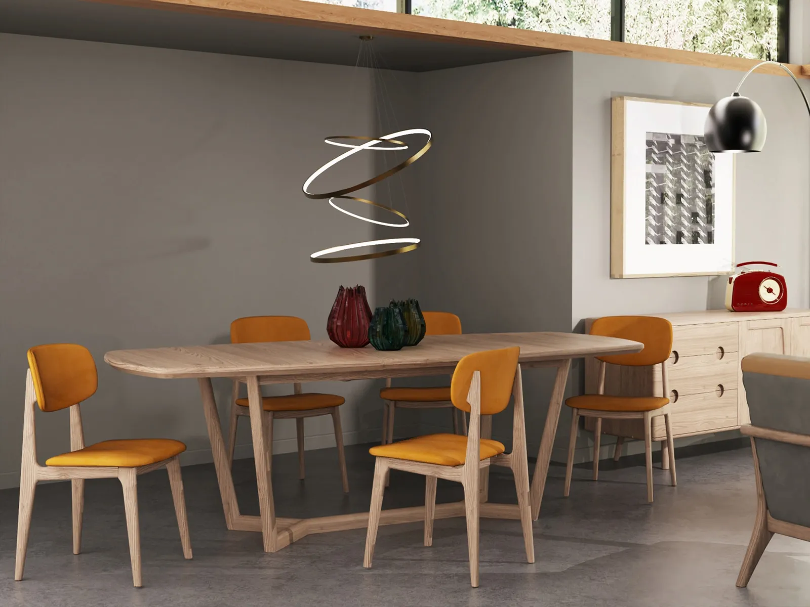 180cm Holcot Oval Extending Dining Table