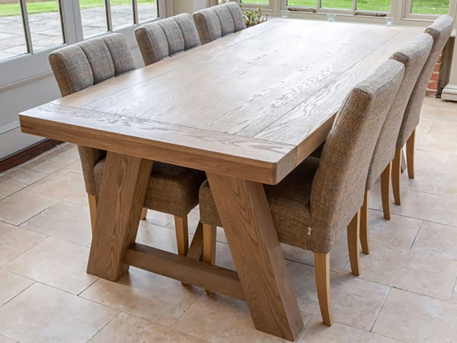 Monastery Refectory Grey Oiled Table 2200