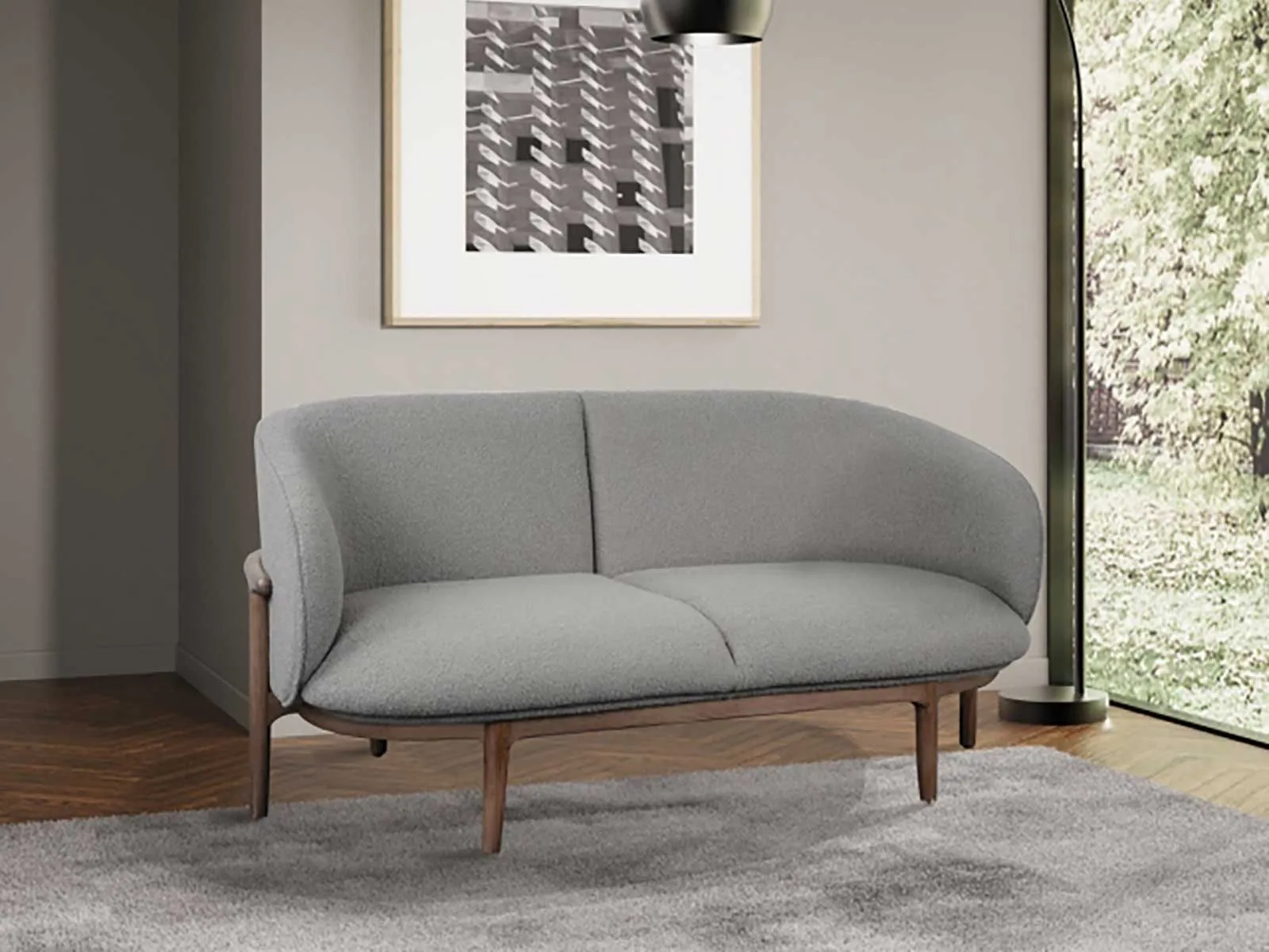 Flexture 2 Seater Sofa Malham Slate