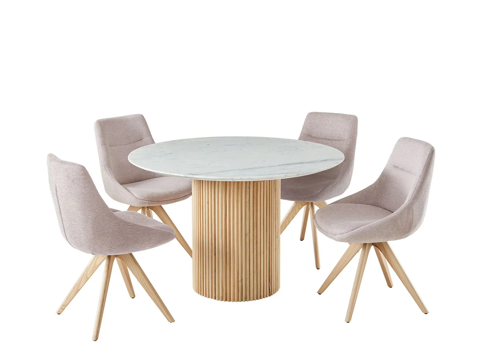 Dining Table & 4 Knox Chairs In Blossom