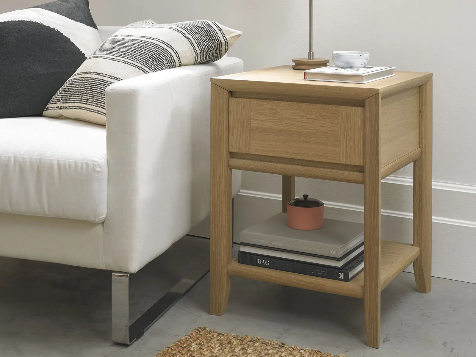 Lamp Table With Drawer