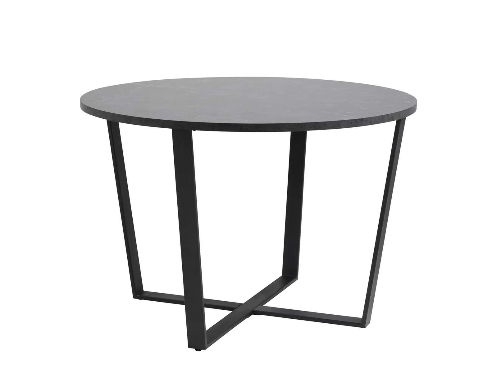 Circular Dining Table Melamine Black