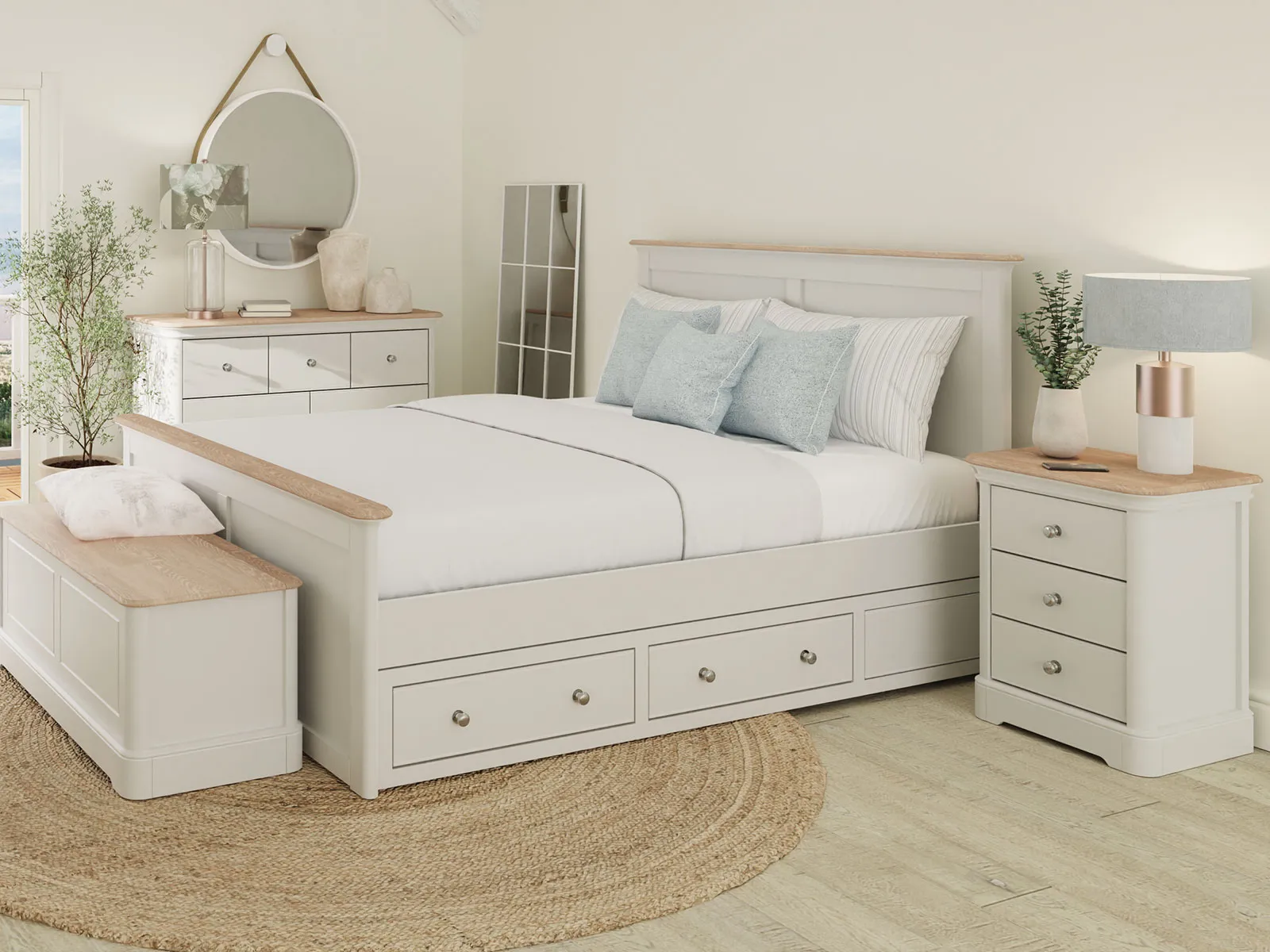 Double Panel High End Bed Frame