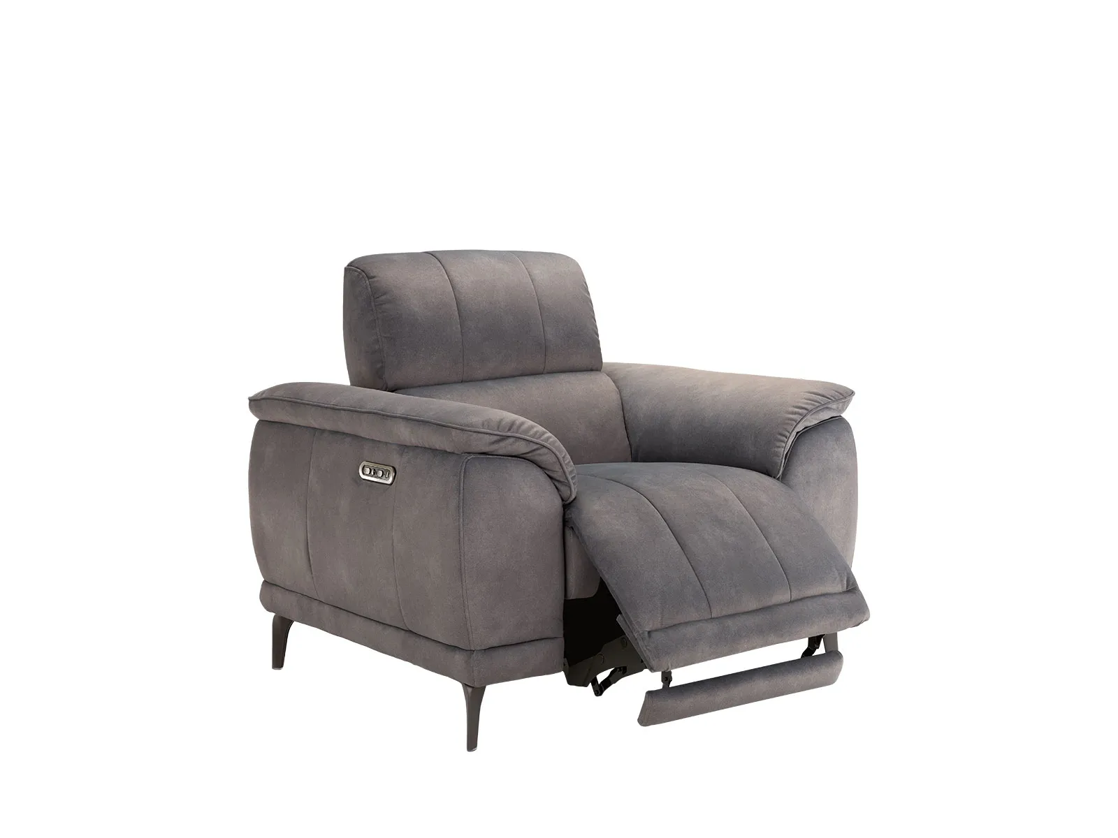 Fabric Power Recliner Chair With Head Tilt