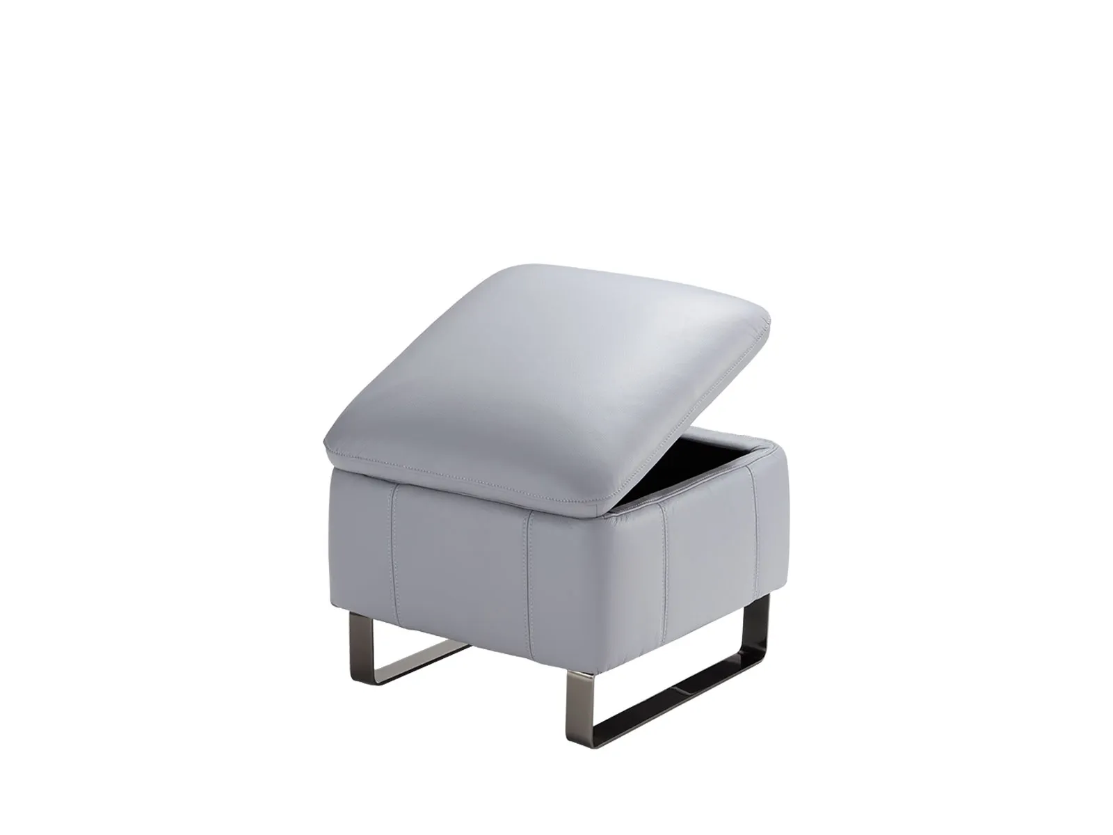 Leather Storage Footstool