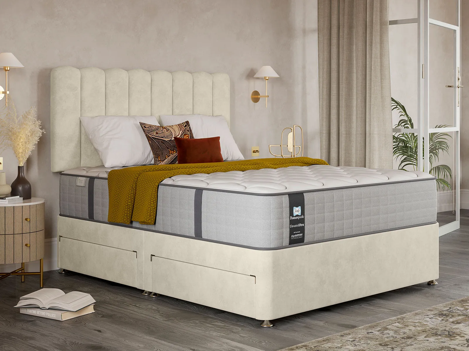 King Size 4 Drawer Divan Set
