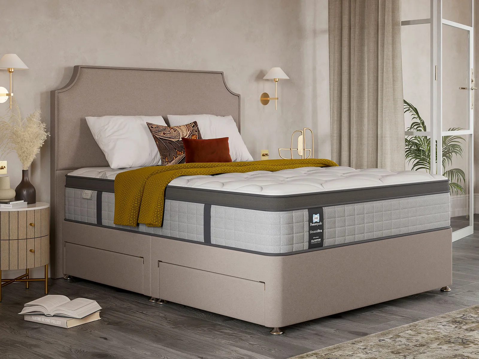 King Size 4 Drawer Divan Set