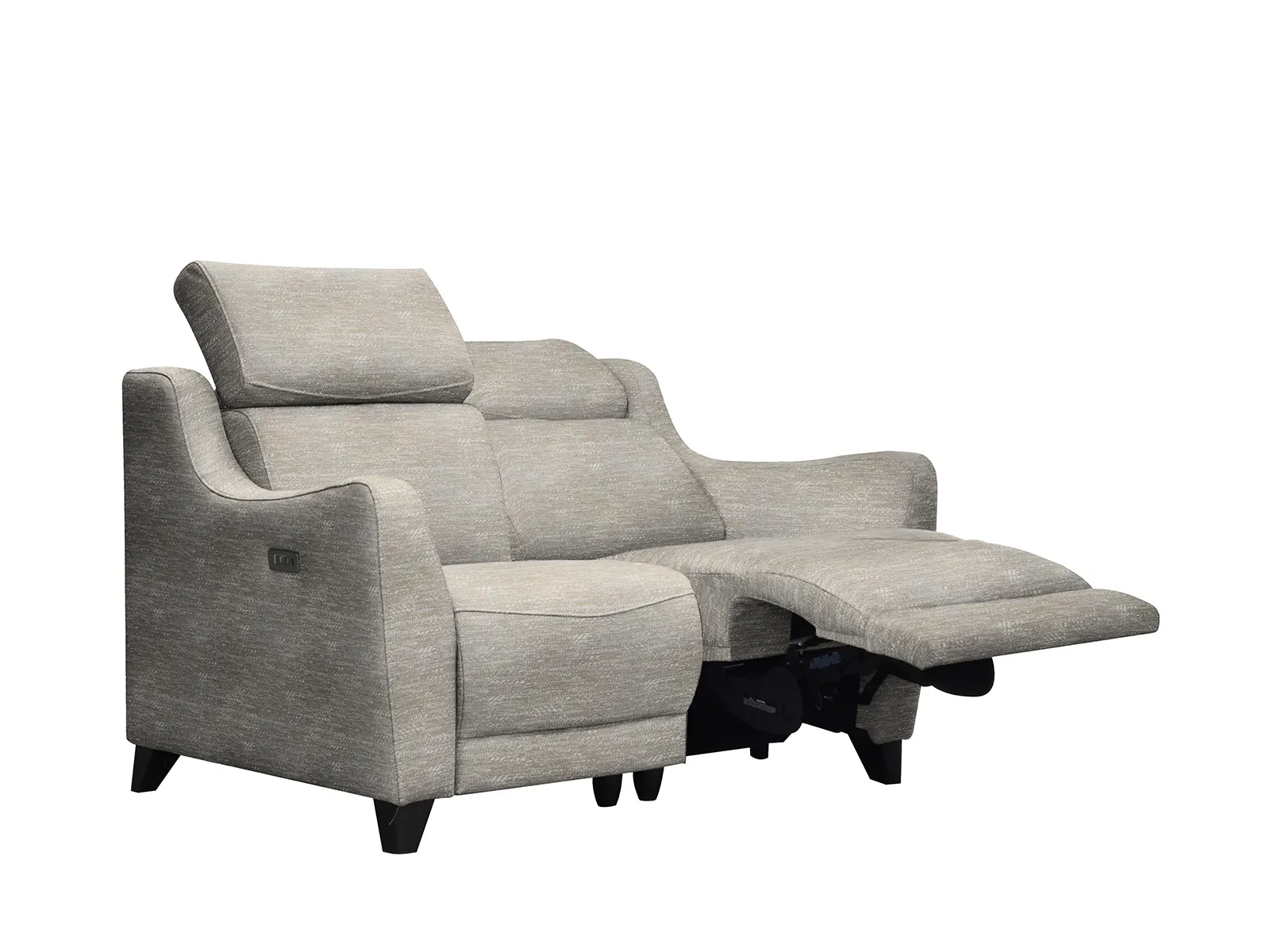 2 Seater Power Recliner Sofa With Headrest And Heat