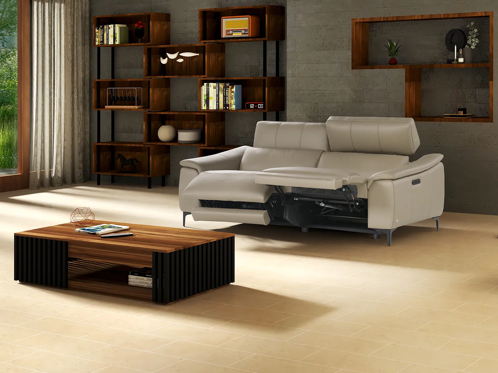 Large Power Recliner Sofa