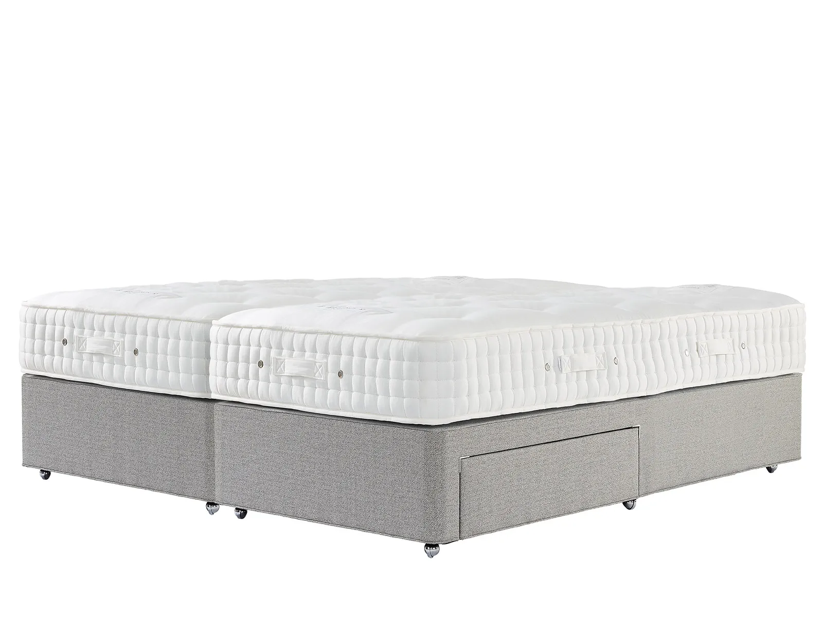 King Size 2 Drawer Divan Set Zip & Link