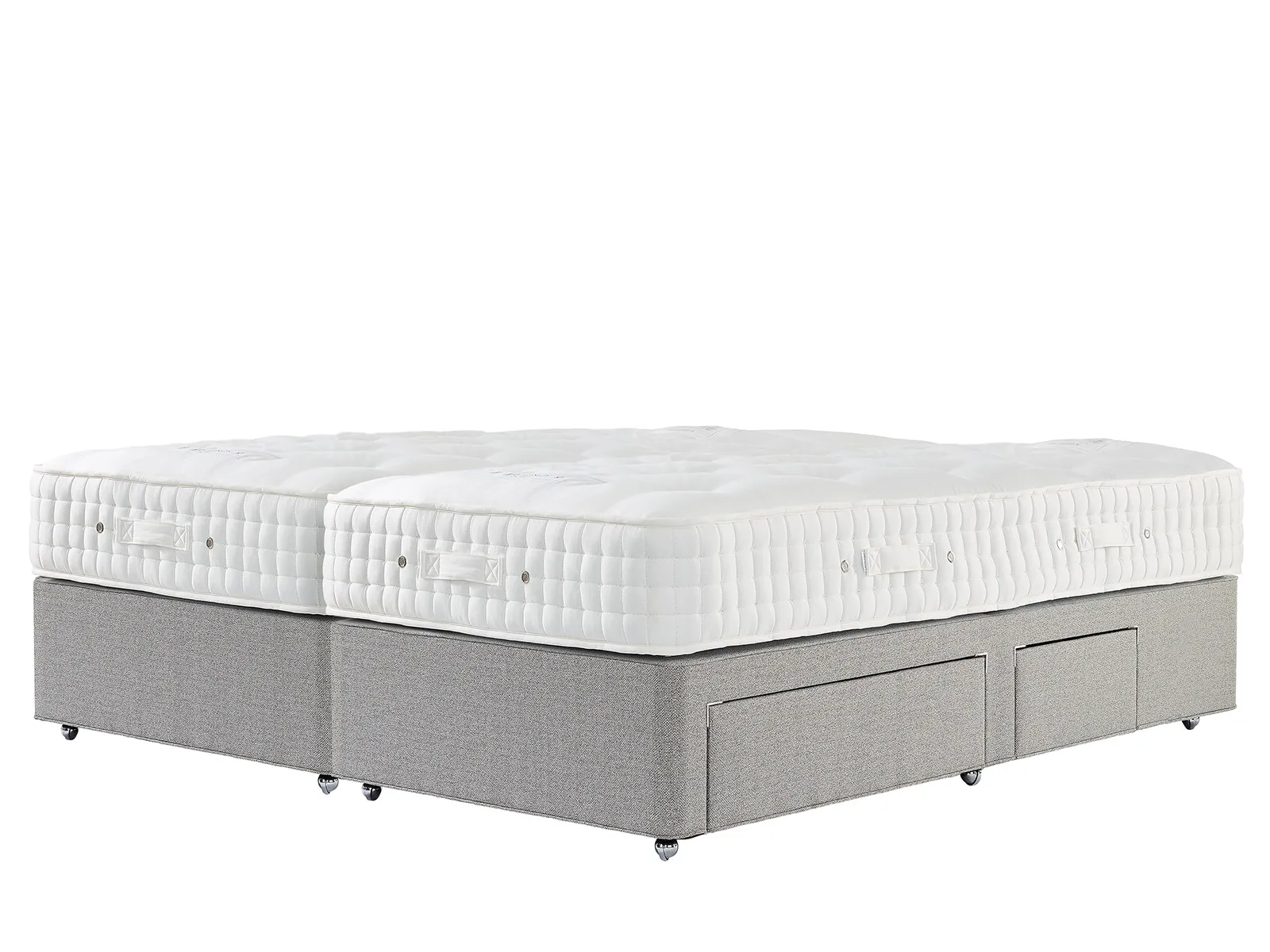 King Size 2+2 Drawer Divan Set Zip & Link