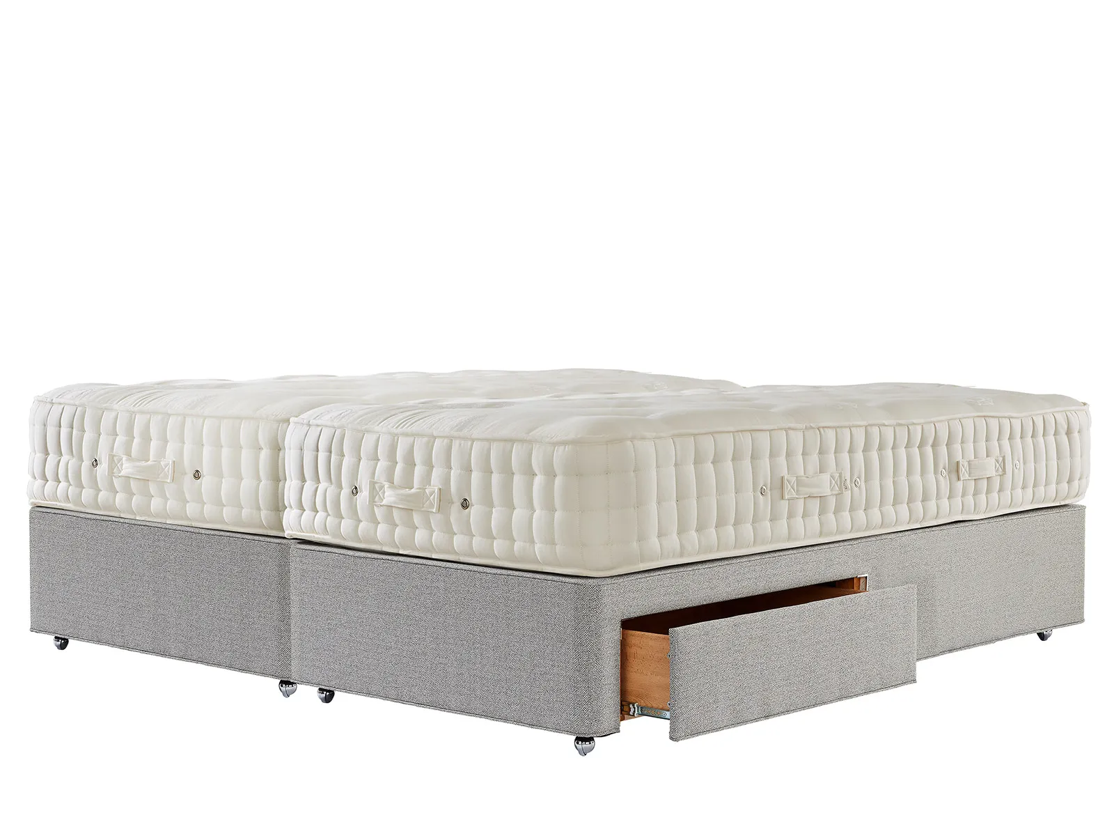 Super King Size 2 Drawer Zip & Link Divan Set