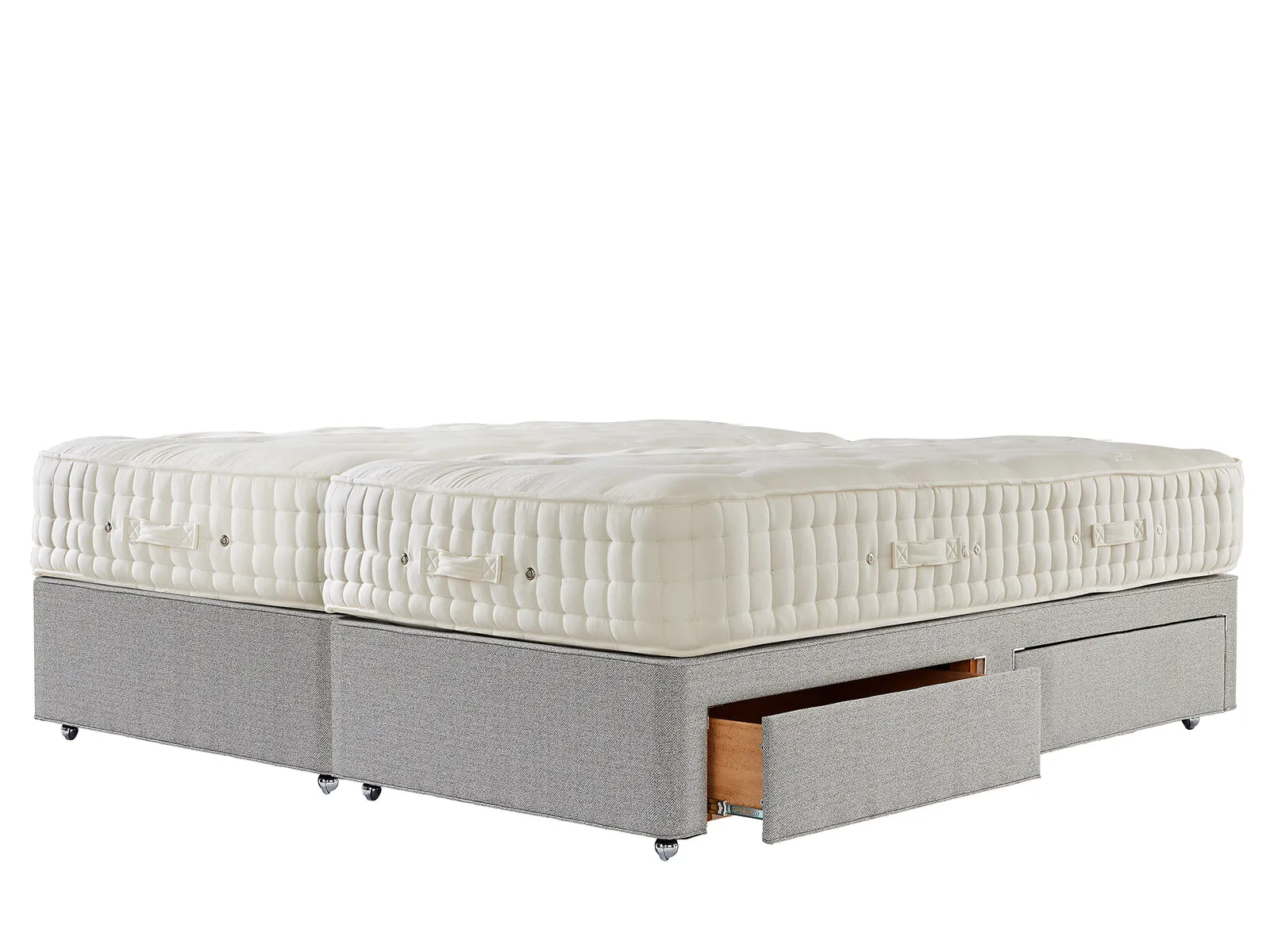 Super King Size 4 Drawer Zip & Link Divan Set