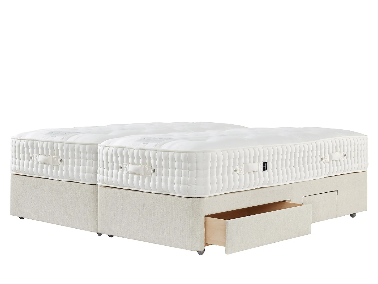 King Size 2+2 Drawer Zip & Link Divan Set