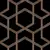 6 Fitzgerald Fabric Black Gold