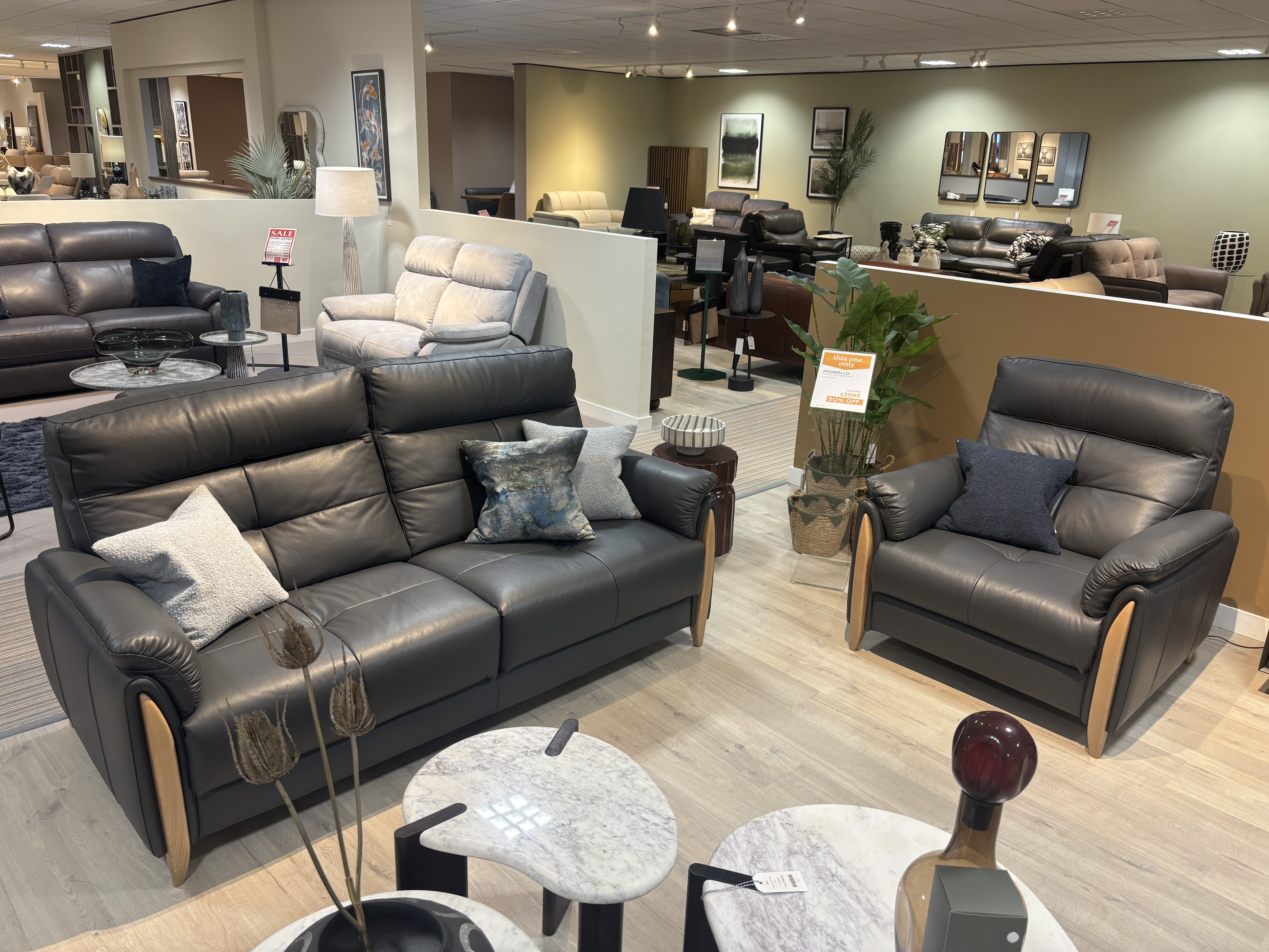 Mondello large sofa, power recliner chair