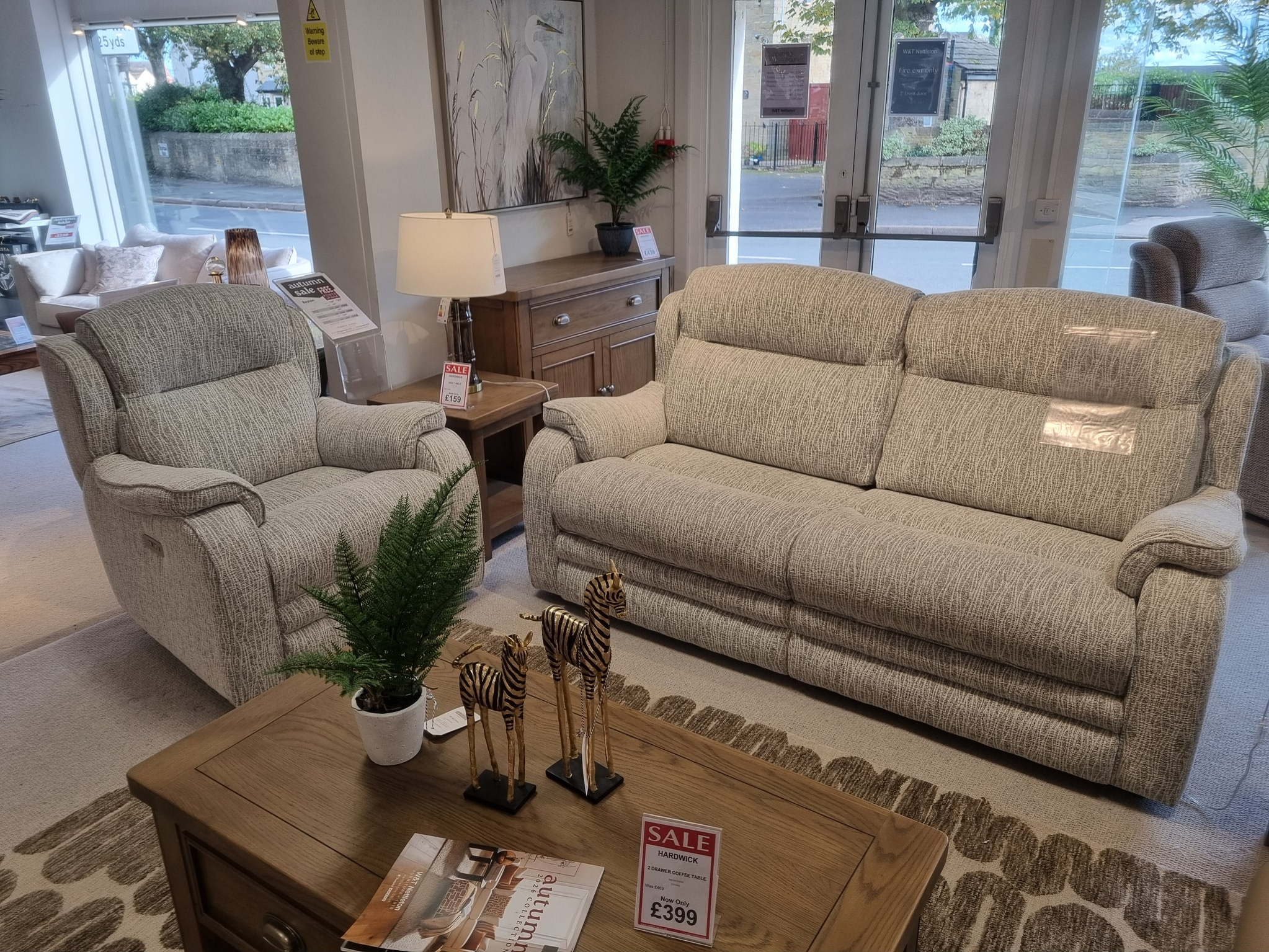 Boston Large 2 Seater Sofa & Power Chair