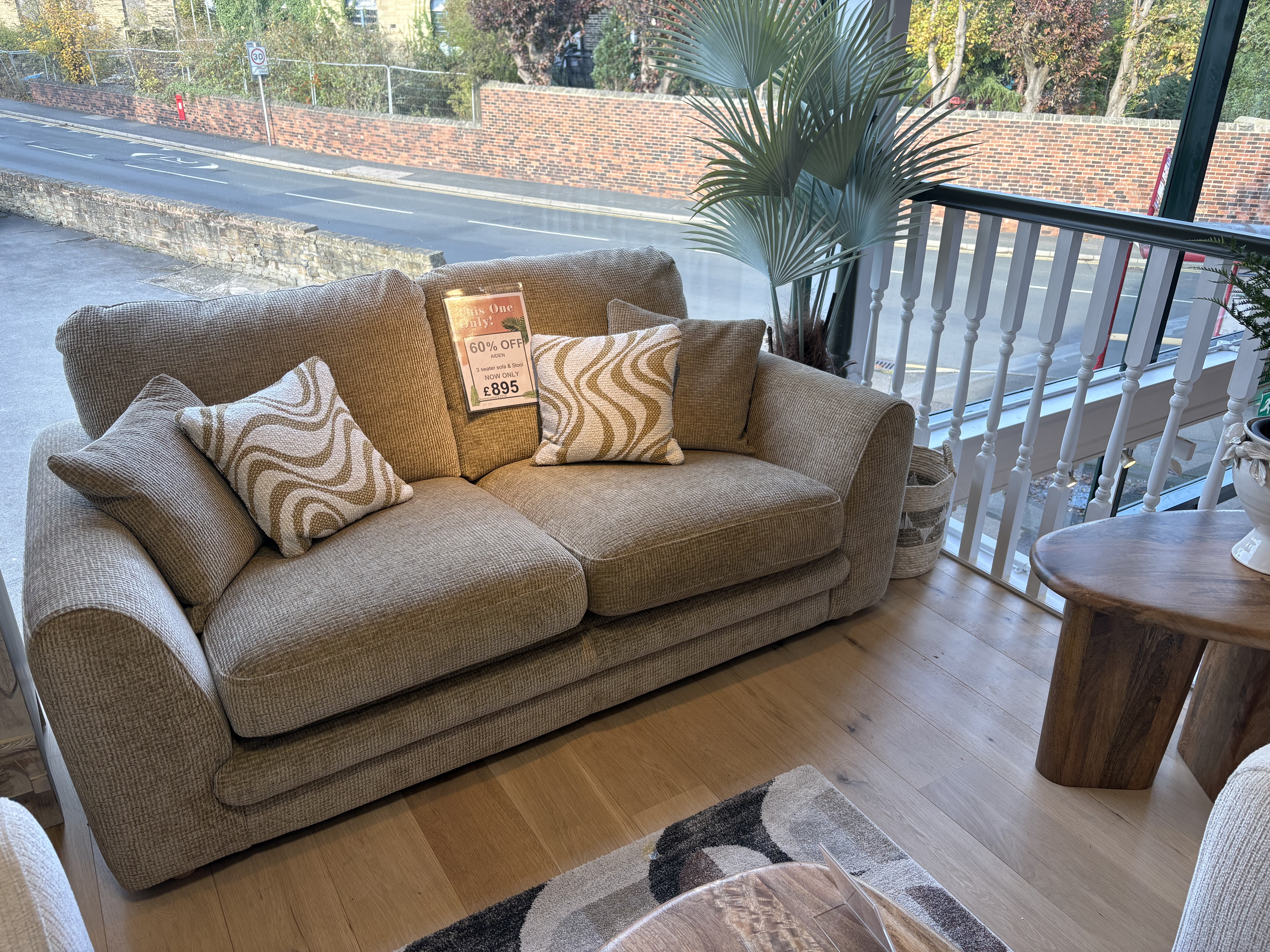 Blair 3 Seater Sofa & Stool