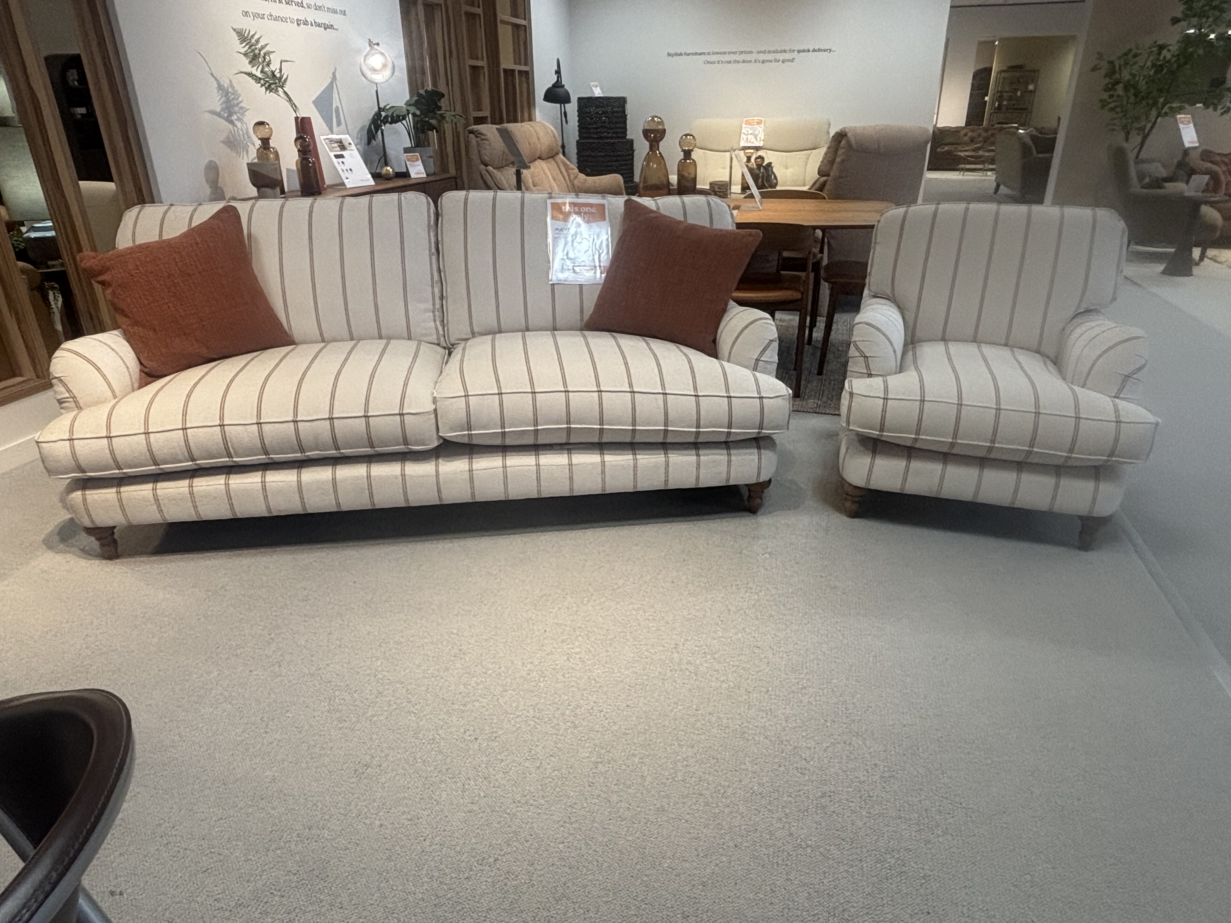 Mayfield extra large sofa and chair